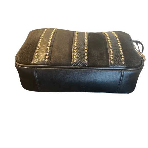 Michael Kors Suede & Leather Crossbody Bag - Picture 5 of 7